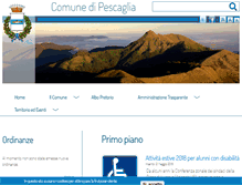 Tablet Screenshot of comune.pescaglia.lu.it